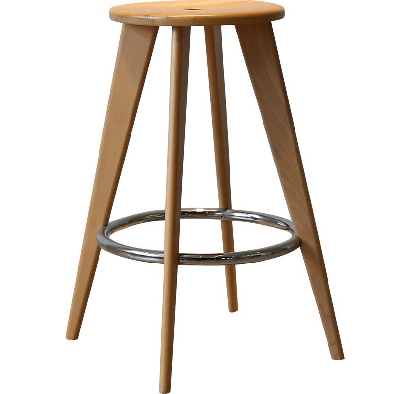 Minimalist Modern Design Solid Wooden Bar Stool Counter Stool Bar Furniture Set Living Room High 65cm Bar Set stool dining chair