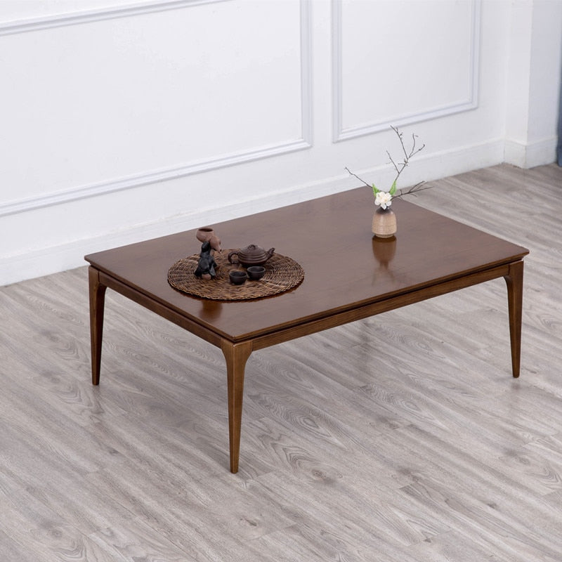 Modern OAK Wood Table Kotatsu Japanese Style Living Room Furniture Coffee Table Natural/Dark Walnut Color Asian Center Table